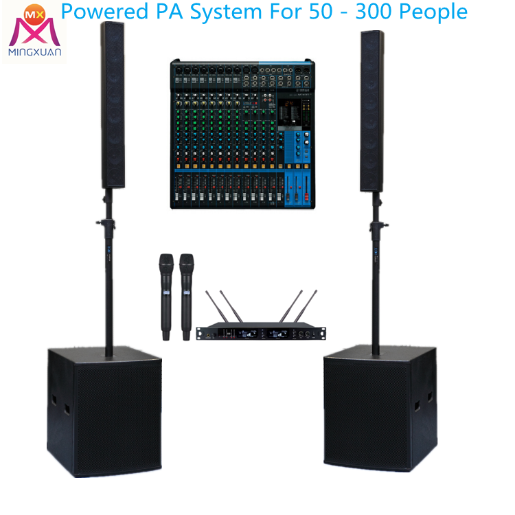Recommend Powered Column Speaker System for 50 - 300 people